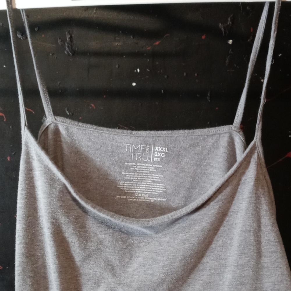 Gray Spaghetti String Tank - image 3